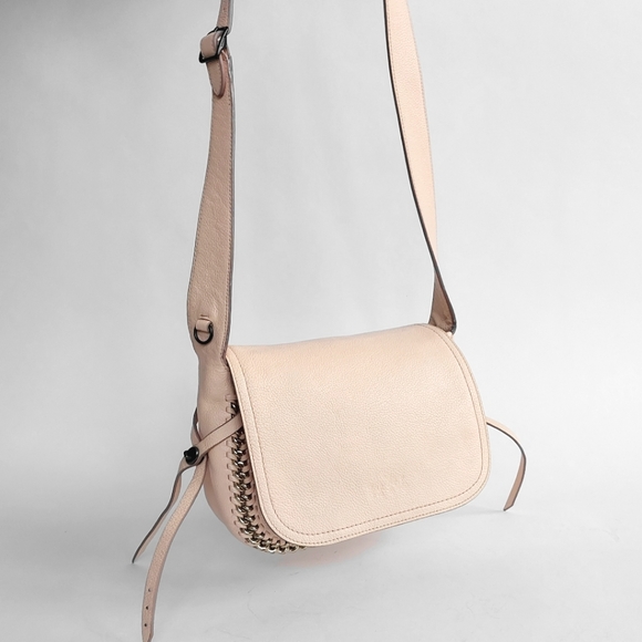 Coach Dakota Whipstitch Apricot Leather Saddle Bag - Picture 5 of 16